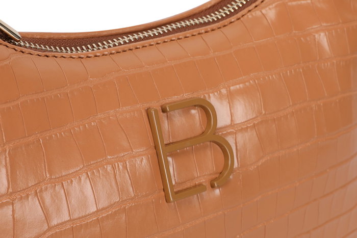 Lucky Bees Bandolera Croco Tan Lucky Bees Bandolera Croco Tan